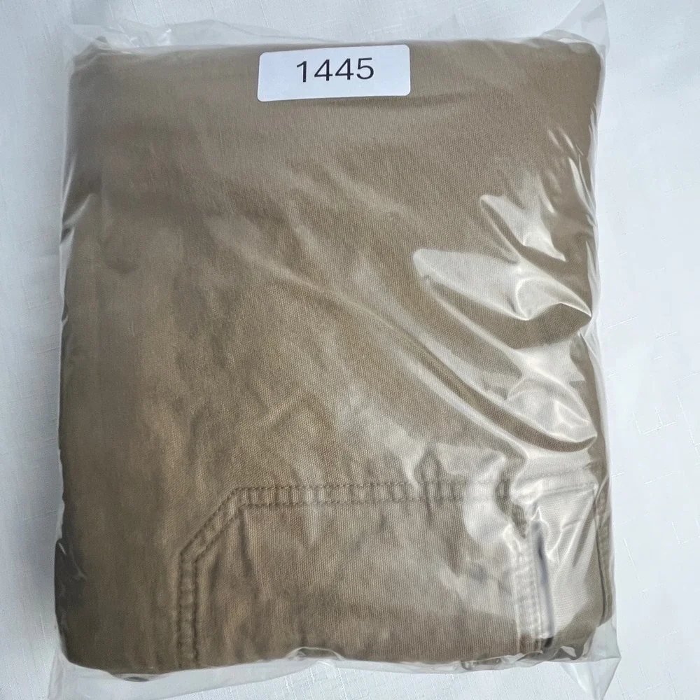 LL Bean Cargo Pants Mens 38x30 Brown Fleece Lined Cotton Canvas Outdoor 277830‎